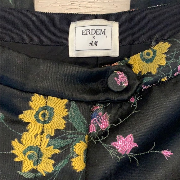 📌 ERDEM X H&M Jacquard Patterned Cropped Pants - Picture 3 of 6
